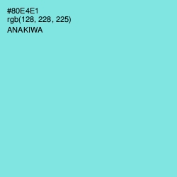 #80E4E1 - Anakiwa Color Image