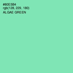 #80E5B4 - Algae Green Color Image