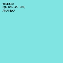 #80E5E2 - Anakiwa Color Image