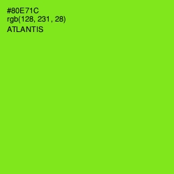 #80E71C - Atlantis Color Image