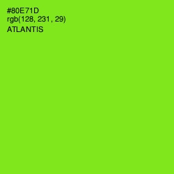 #80E71D - Atlantis Color Image