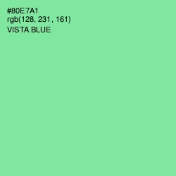 #80E7A1 - Vista Blue Color Image