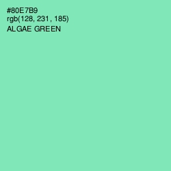 #80E7B9 - Algae Green Color Image