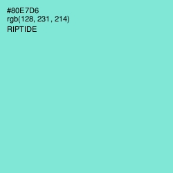#80E7D6 - Riptide Color Image