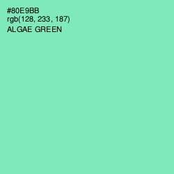 #80E9BB - Algae Green Color Image