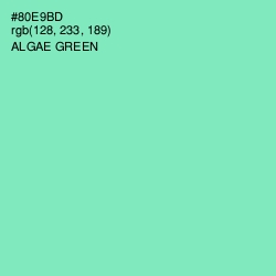 #80E9BD - Algae Green Color Image