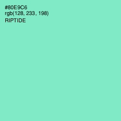 #80E9C6 - Riptide Color Image