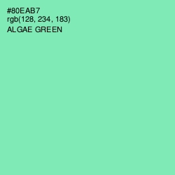 #80EAB7 - Algae Green Color Image