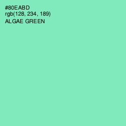 #80EABD - Algae Green Color Image