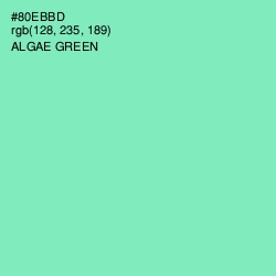 #80EBBD - Algae Green Color Image