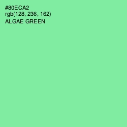 #80ECA2 - Algae Green Color Image