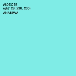 #80ECE6 - Anakiwa Color Image