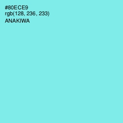 #80ECE9 - Anakiwa Color Image