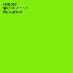 #80ED0C - Inch Worm Color Image