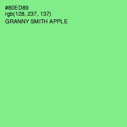 #80ED89 - Granny Smith Apple Color Image