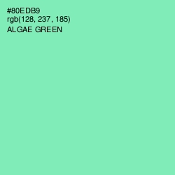 #80EDB9 - Algae Green Color Image