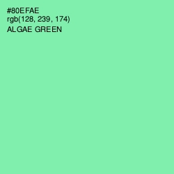 #80EFAE - Algae Green Color Image