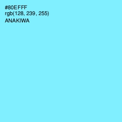 #80EFFF - Anakiwa Color Image