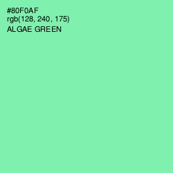 #80F0AF - Algae Green Color Image