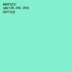 #80F0CC - Riptide Color Image