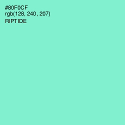 #80F0CF - Riptide Color Image