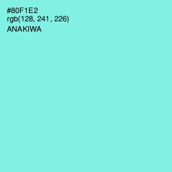 #80F1E2 - Anakiwa Color Image