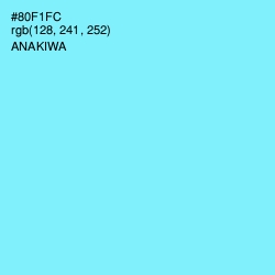 #80F1FC - Anakiwa Color Image
