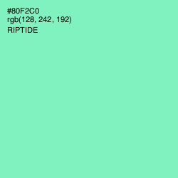 #80F2C0 - Riptide Color Image