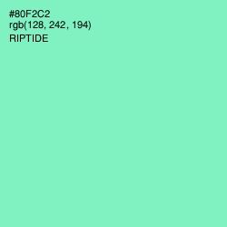 #80F2C2 - Riptide Color Image