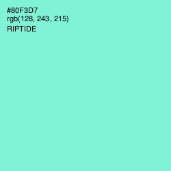 #80F3D7 - Riptide Color Image