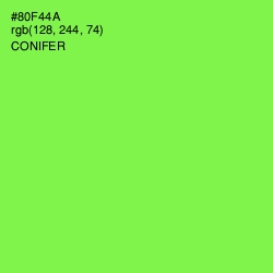 #80F44A - Conifer Color Image