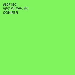 #80F45C - Conifer Color Image