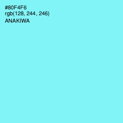 #80F4F6 - Anakiwa Color Image