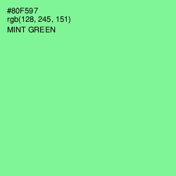 #80F597 - Mint Green Color Image