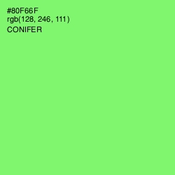#80F66F - Conifer Color Image