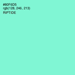 #80F6D5 - Riptide Color Image