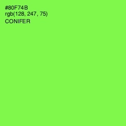 #80F74B - Conifer Color Image