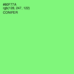 #80F77A - Conifer Color Image