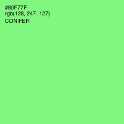 #80F77F - Conifer Color Image