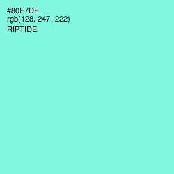 #80F7DE - Riptide Color Image