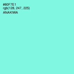 #80F7E1 - Anakiwa Color Image