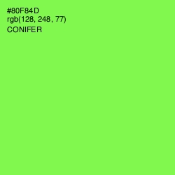 #80F84D - Conifer Color Image