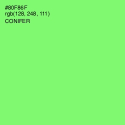 #80F86F - Conifer Color Image