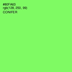 #80FA63 - Conifer Color Image