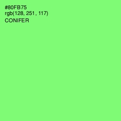 #80FB75 - Conifer Color Image