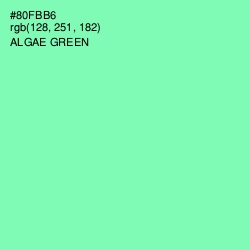 #80FBB6 - Algae Green Color Image