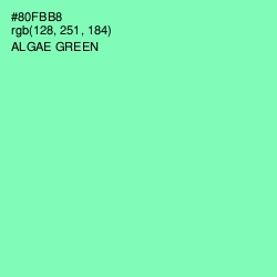#80FBB8 - Algae Green Color Image