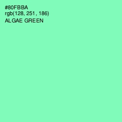 #80FBBA - Algae Green Color Image