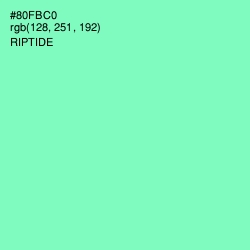 #80FBC0 - Riptide Color Image