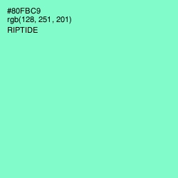 #80FBC9 - Riptide Color Image